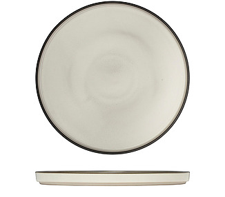 Luzerne Mod Round Stackable Plate Dusted White 270mm 3/Pkt