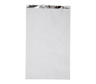 Paper Chicken Bag Foil Lined White 295 x 180 x 50mm 250/Pkt