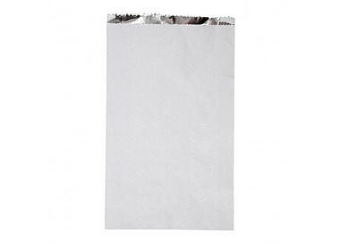 Paper Chicken Bag Foil Lined White 295 x 180 x 50mm 250/Pkt