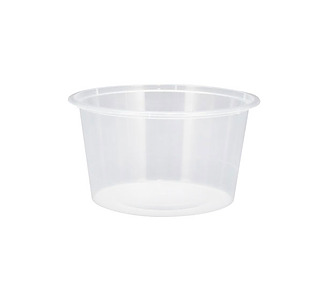Container Plastic Round Freezer Grade 440ml 500/Ctn