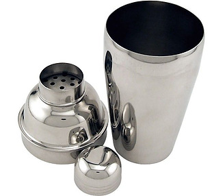 Stainless Steel 3 Piece Cocktail Shaker 750ml