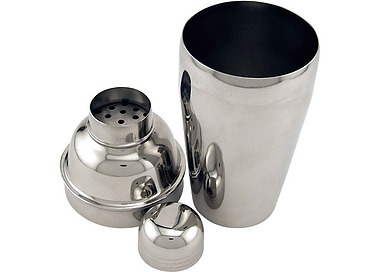 Stainless Steel 3 Piece Cocktail Shaker 750ml