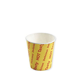 Chip Cup Tasty Hot Delicious Print Large 500/Ctn