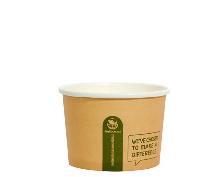 PLA Kraft Round Soup Bowl 8oz