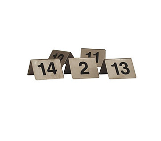 Table Number Set A Frame Stainless Steel 11-20 