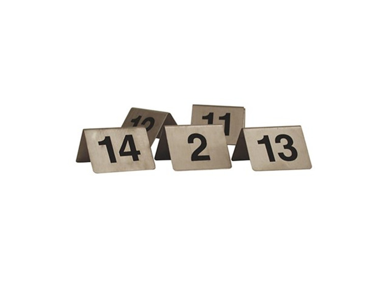 Table Number Set A Frame Stainless Steel 11-20 