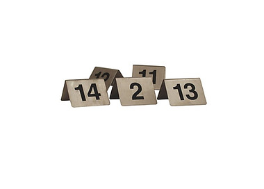 Table Number Set A Frame Stainless Steel 11-20 