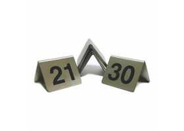 Table Number Set A Frame Stainless Steel 21-30