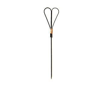 Bamboo Skewer Heart Black 15cm 100/Pkt