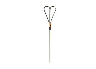 Bamboo Skewer Heart Black 15cm 100/Pkt