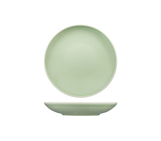 Vintage Green Round Coupe Plate 210mm 12/Ctn