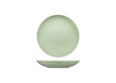 Vintage Green Round Coupe Plate 210mm 12/Ctn