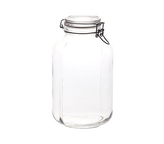 Jar Fido Terrine Clear Lid 4L 6/Ctn