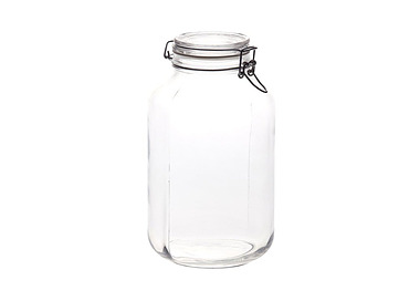 Jar Fido Terrine Clear Lid 4L 6/Ctn