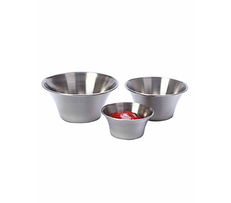 Stainless Steel Sauce Cup 60 x 25mm 12/Pkt