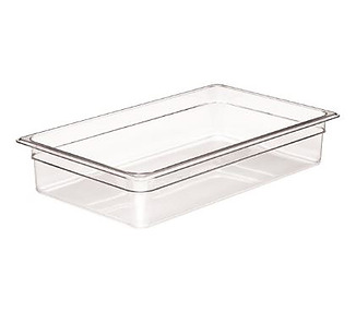 Cambro Food Pan Polycarbonate 1/1 Size 100mmD Clear 6/Ctn