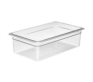 Cambro Food Pan Polycarbonate 1/1 Size 150mmD Clear 6/Ctn