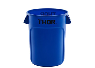 Bin Thor Round Blue 166Ltr