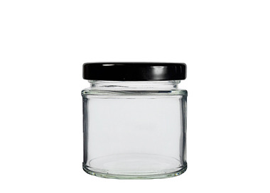 Jar Glass Lid Black 58mm 48/Ctn