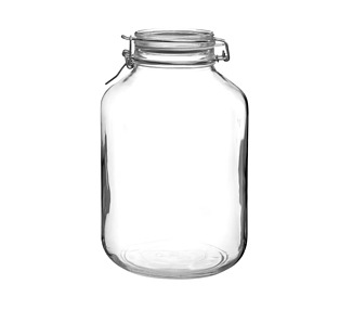 Jar Fido Clear Lid 5Ltr 6/Ctn