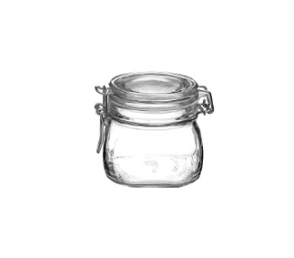 Jar Fido Clear Lid .5Ltr 12/Ctn