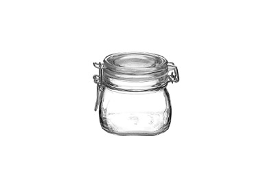 Jar Fido Clear Lid .5Ltr 12/Ctn