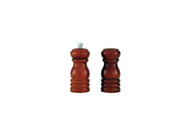 Dark Wood Salt & Pepper Mill Dark Wood 100mm 4/Pkt