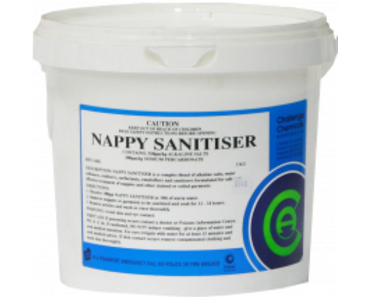 Nappy Sanitiser Pre Soak Bleach & Sanitiser 5Kg