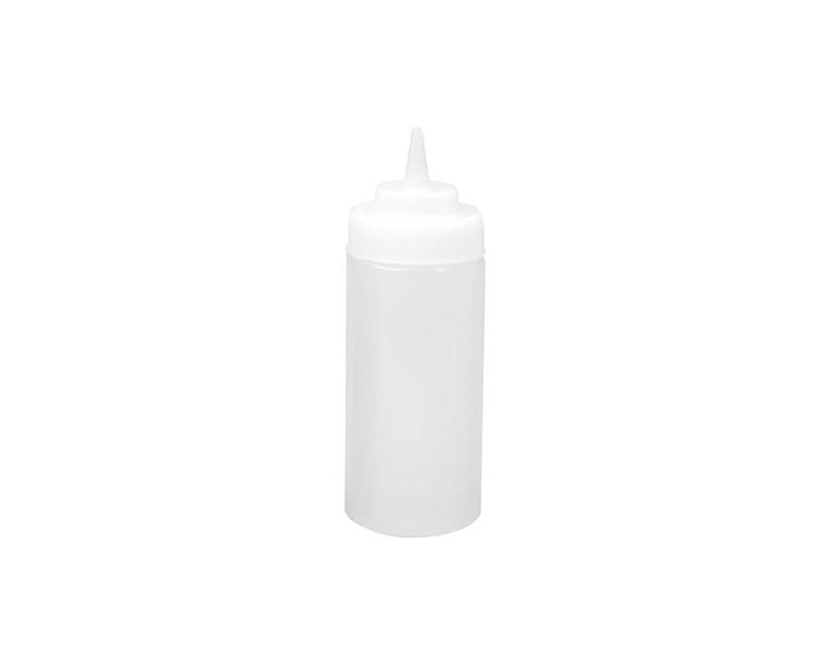 Clear Squeeze Bottle Wide Mouth 480ml 