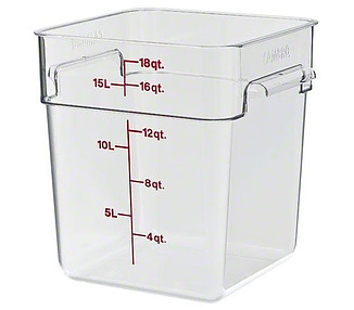 Camsquare Food Container Clear 17.2L