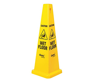 Sign Caution/Wet Floor Large Pyramid 6/Ctn
