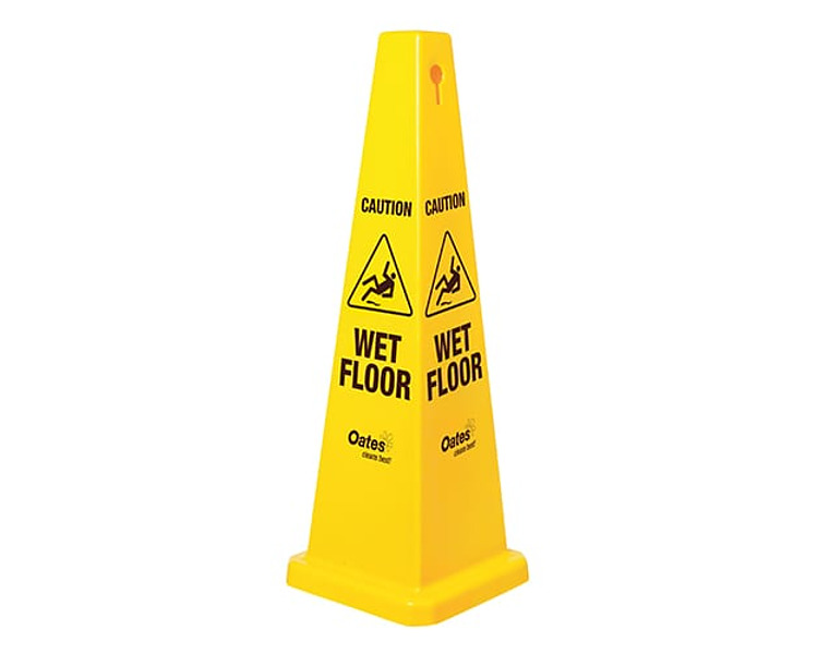 Sign Caution/Wet Floor Large Pyramid 6/Ctn