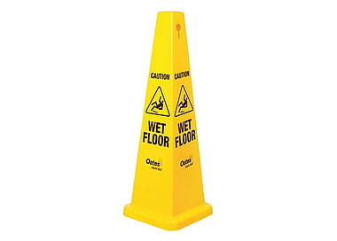 Sign Caution/Wet Floor Large Pyramid 6/Ctn