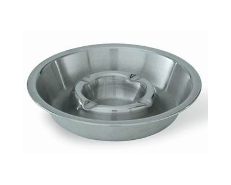 Ashtray S/S Double Well 160mm 10/60