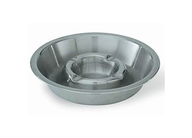 Ashtray S/S Double Well 160mm 10/60