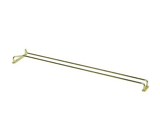 Glass Hanger Single Row Brass 600mm 12/24