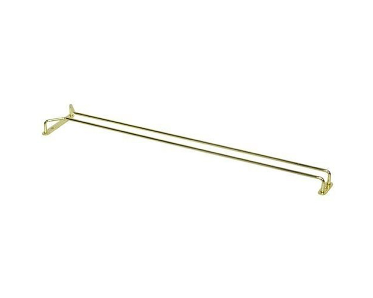 Glass Hanger Single Row Brass 600mm 12/24