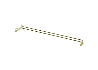 Glass Hanger Single Row Brass 600mm 12/24