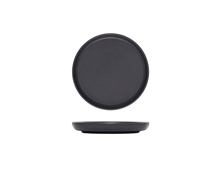 Eclipse Uno Black Round Plate 175mm 6/Ctn