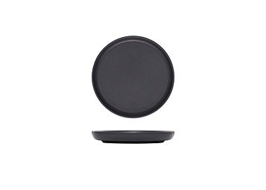 Eclipse Uno Black Round Plate 175mm 6/Ctn