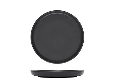 Eclipse Uno Black Round Plate 220mm 6/Ctn