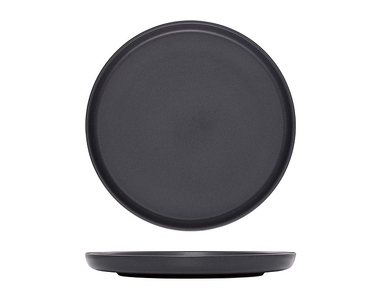 Eclipse Uno Black Round Plate 280mm 6/Ctn