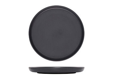 Eclipse Uno Black Round Plate 280mm 6/Ctn