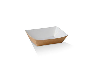 Tray Extra Small #1 Kraft/White 1000/Ctn