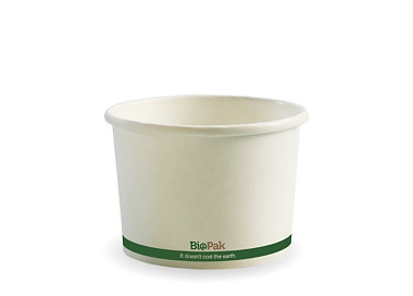 Biobowl Paper White 16oz 550ml 500/Ctn