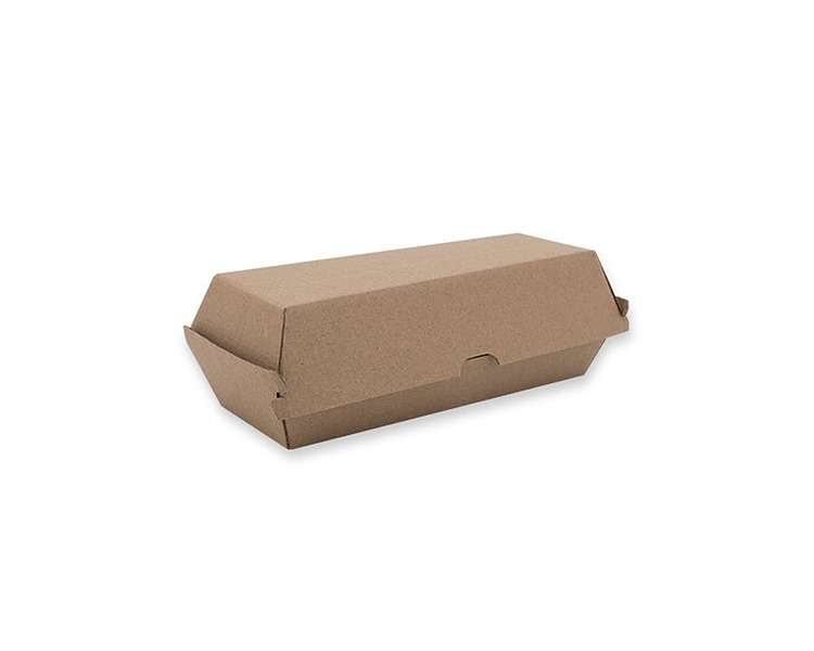 Hot Dog Box Kraft 70 x 208 x 75mm 400/Ctn