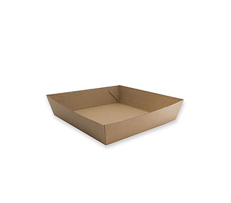 Tray Kraft # 2 178 x 178 x 45mm 240/Ctn