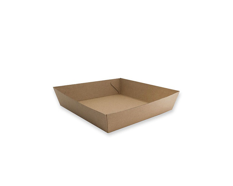 Tray Kraft # 2 178 x 178 x 45mm 240/Ctn