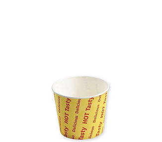 Chip Cup Tasty Hot Delicious Print Medium 250/Ctn