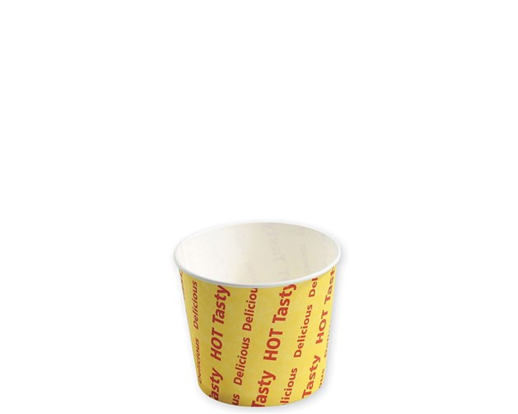 Chip Cup Tasty Hot Delicious Print Medium 250/Ctn